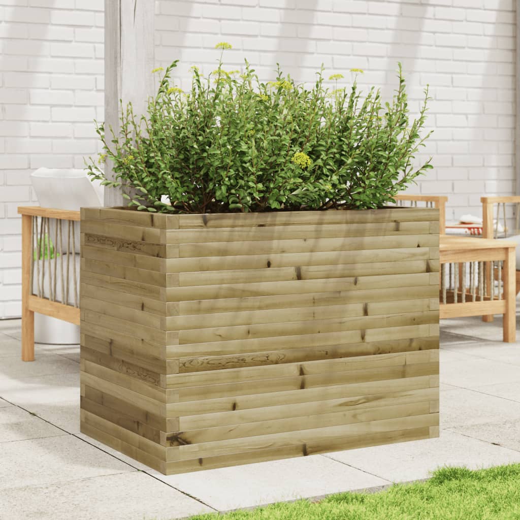 Jardinière en bois de pin imprégné 90x60x68,5 cm v6339 - Vetonek