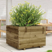 Jardinière en bois de pin imprégné 70x70x49,5 cm v6582 Vetonek