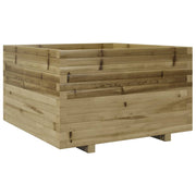 Jardinière en bois de pin imprégné Vetonek 80x80x49,5 cm