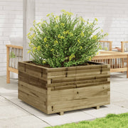 Jardinière en bois de pin imprégné 80x80x49,5 cm v6636 - Vetonek