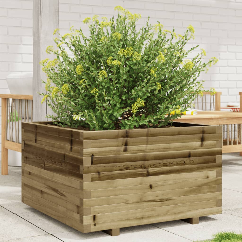 Vetonek Jardinera madera de pino impregnada 80x80x49,5 cm