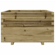Jardinière en bois de pin imprégné 80x80x49,5 cm v6636 - Vetonek