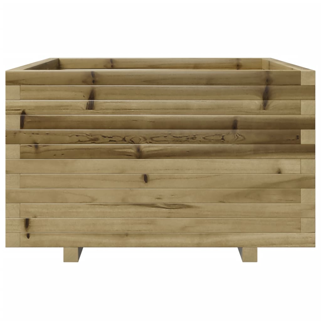 Jardinière en bois de pin imprégné 80x80x49,5 cm v6636 - Vetonek
