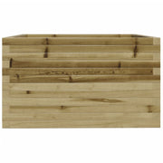 Jardinière en bois de pin imprégné 80x80x49,5 cm v6636 - Vetonek