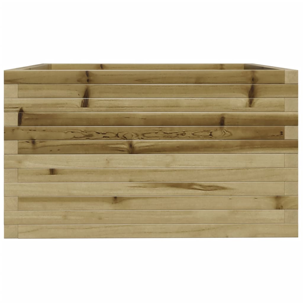 Jardinière en bois de pin imprégné 80x80x49,5 cm v6636 - Vetonek