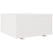 Vetonek Jardinière en bois de pin blanc massif 90x90x49,5 cm