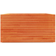 Jardinera madera maciza de pino marrón cera 90x90x49,5 cm v6667 - Vetonek