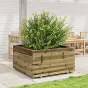 Jardinière en bois de pin imprégné 90x90x49,5 cm v6681 - Vetonek