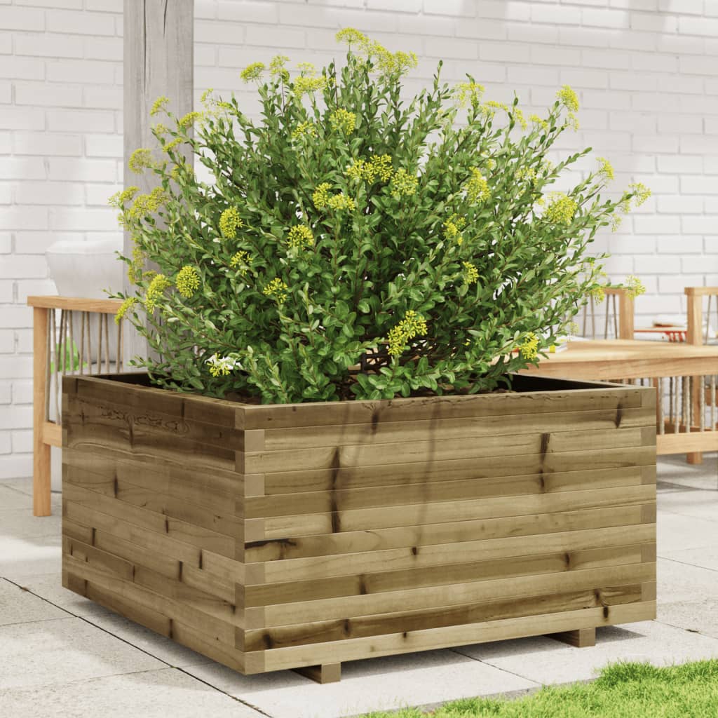 Vetonek Jardinera madera de pino impregnada 90x90x49,5 cm