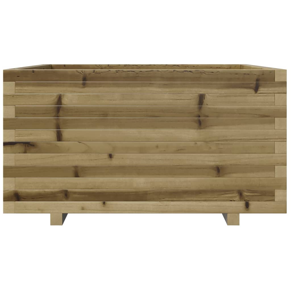 Jardinière en bois de pin imprégné 90x90x49,5 cm v6681 - Vetonek