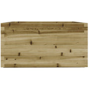 Jardinière en bois de pin imprégné 90x90x49,5 cm v6681 - Vetonek