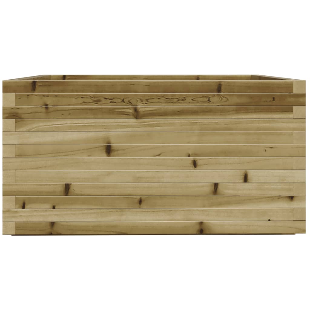 Jardinière en bois de pin imprégné 90x90x49,5 cm v6681 - Vetonek
