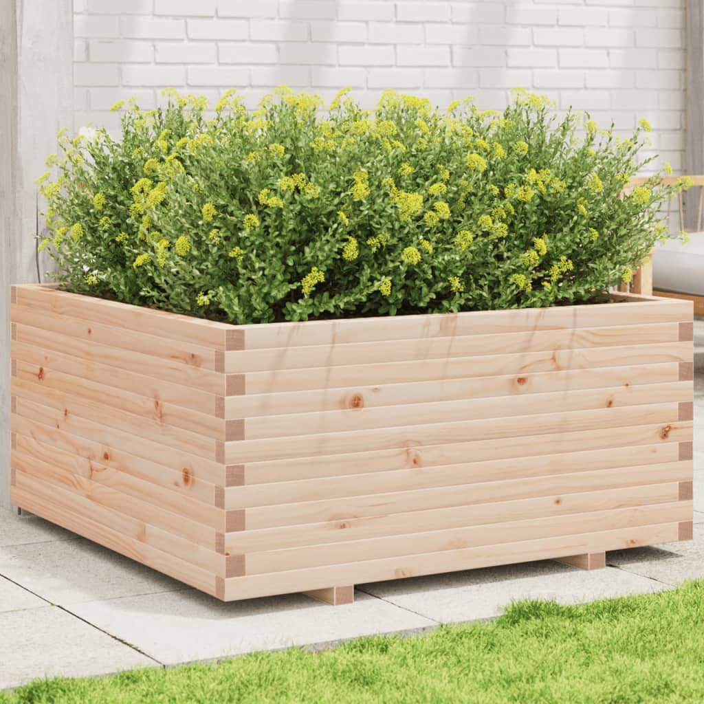 Vetonek Jardinera madera maciza de pino 100x100x49,5 cm