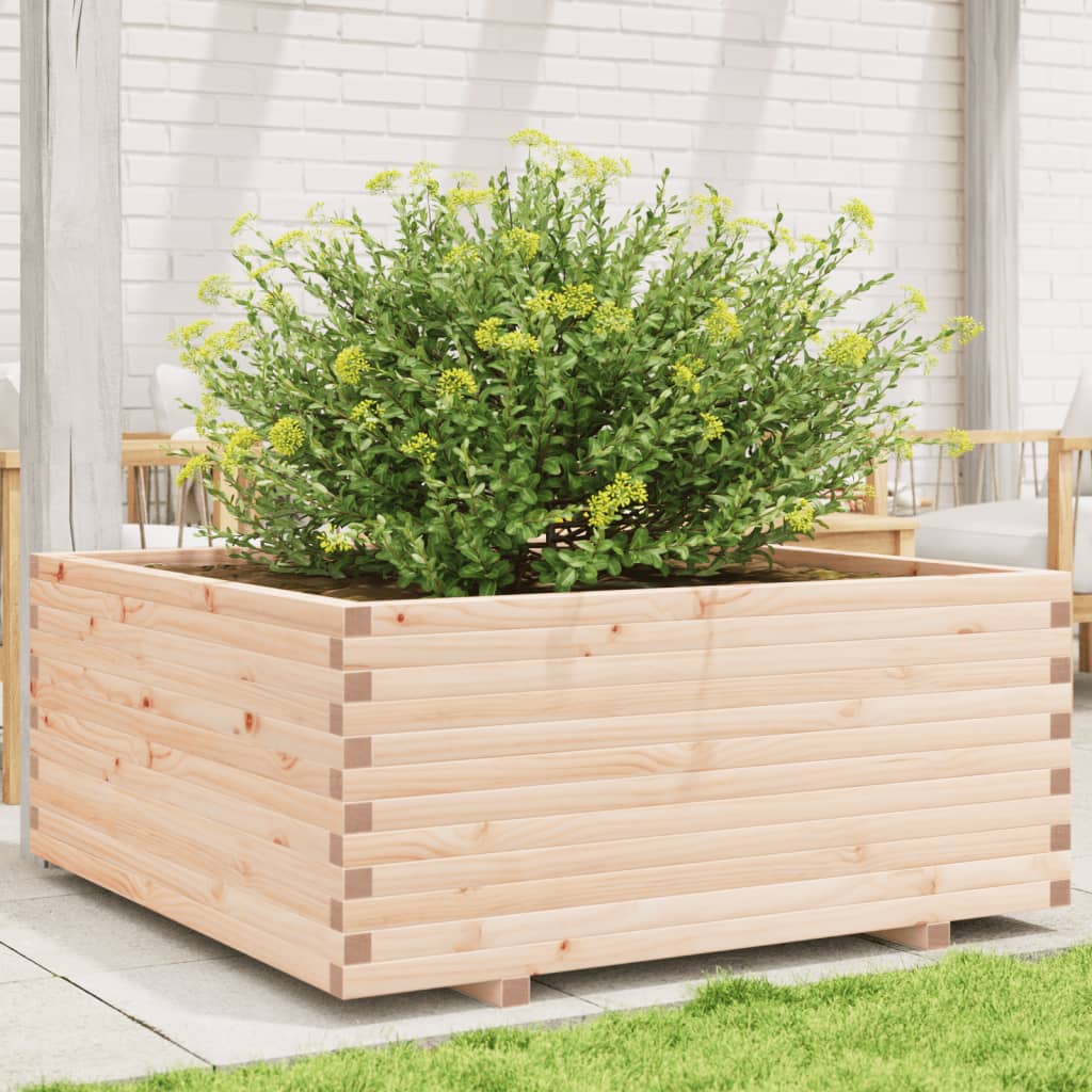 Vetonek Jardinera madera maciza de pino 110x110x49,5 cm