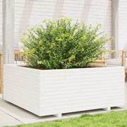 Jardinière en bois de pin blanc massif 110x110x49,5 cm v6759 Vetonek
