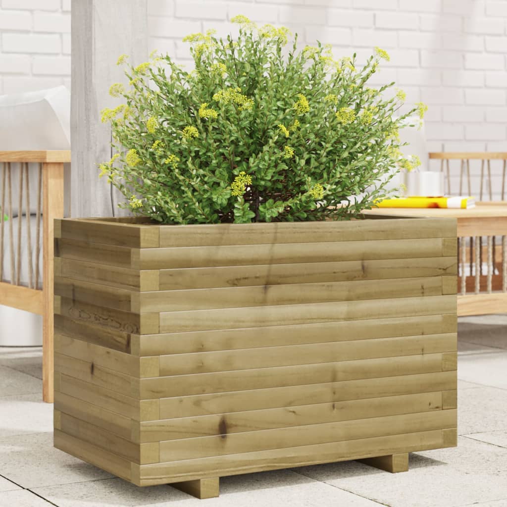 Jardinière en bois de pin imprégné 70x40x49,5 cm v6834 Vetonek