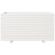 Jardinière en pin blanc massif 90x40x49,5 cm v6858 - Vetonek