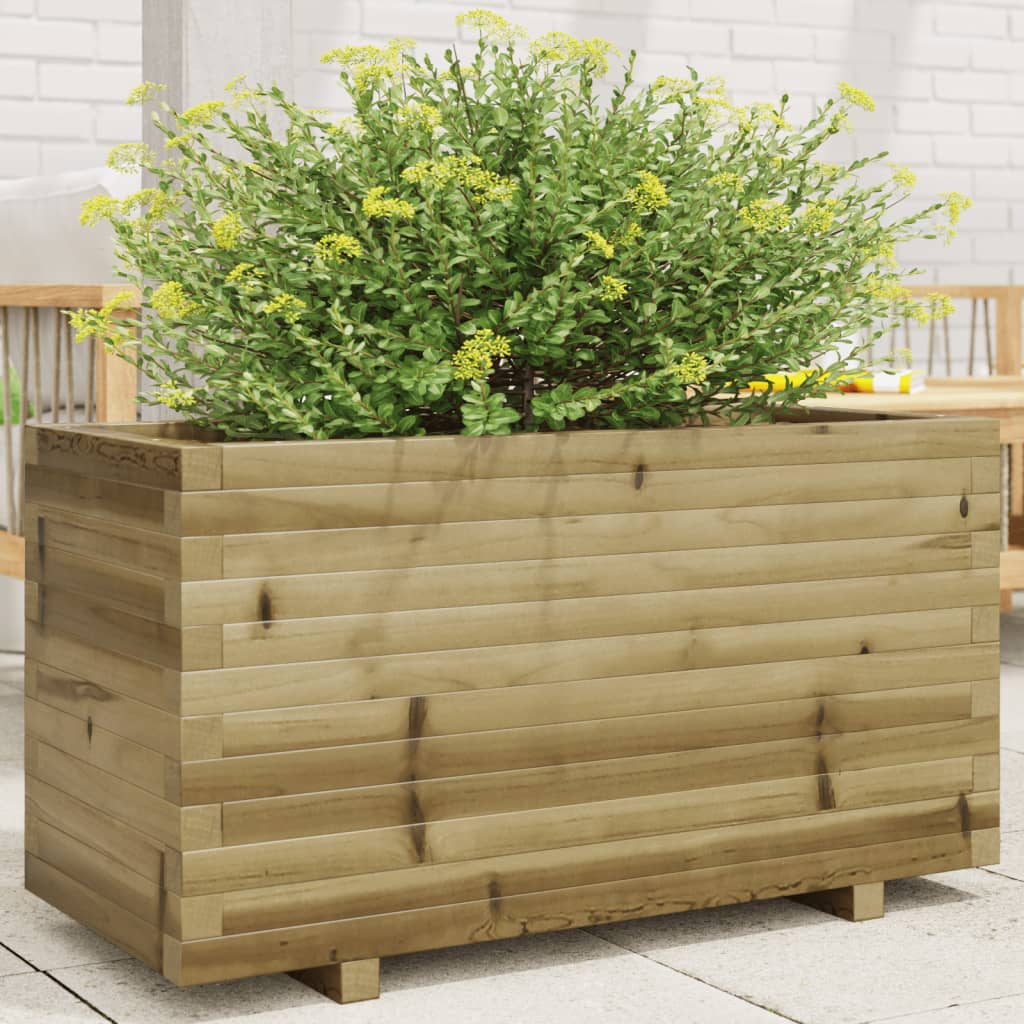 Vetonek Jardinera madera de pino impregnada 90x40x49,5 cm