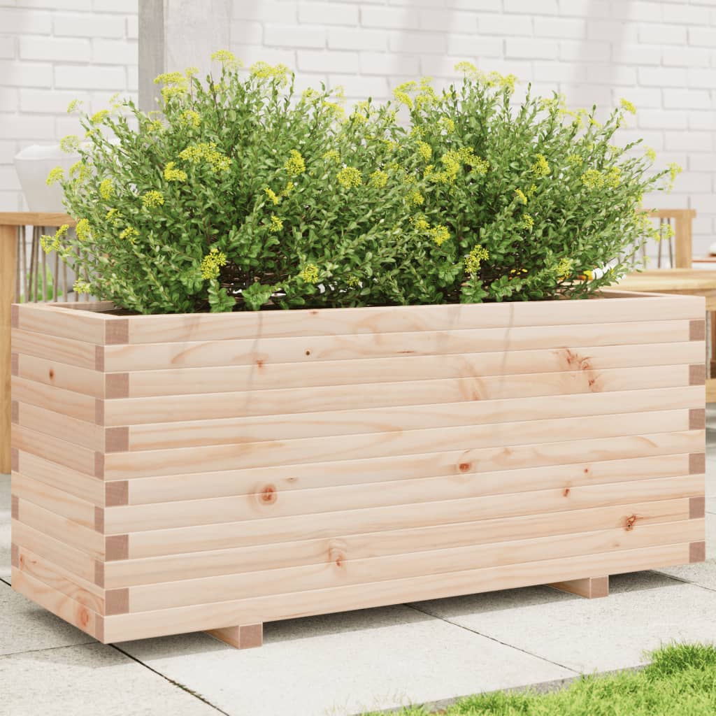 Vetonek Jardinera madera maciza de pino 110x40x49,5 cm