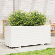 Jardinière en pin blanc massif 110x40x49,5 cm V6902 Vetonek