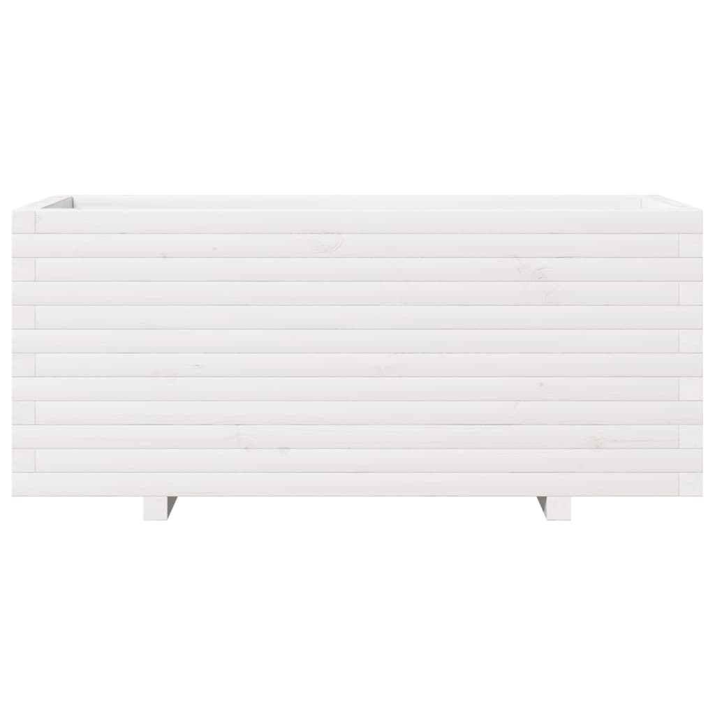 Jardinière en pin blanc massif 110x40x49,5 cm V6902 Vetonek