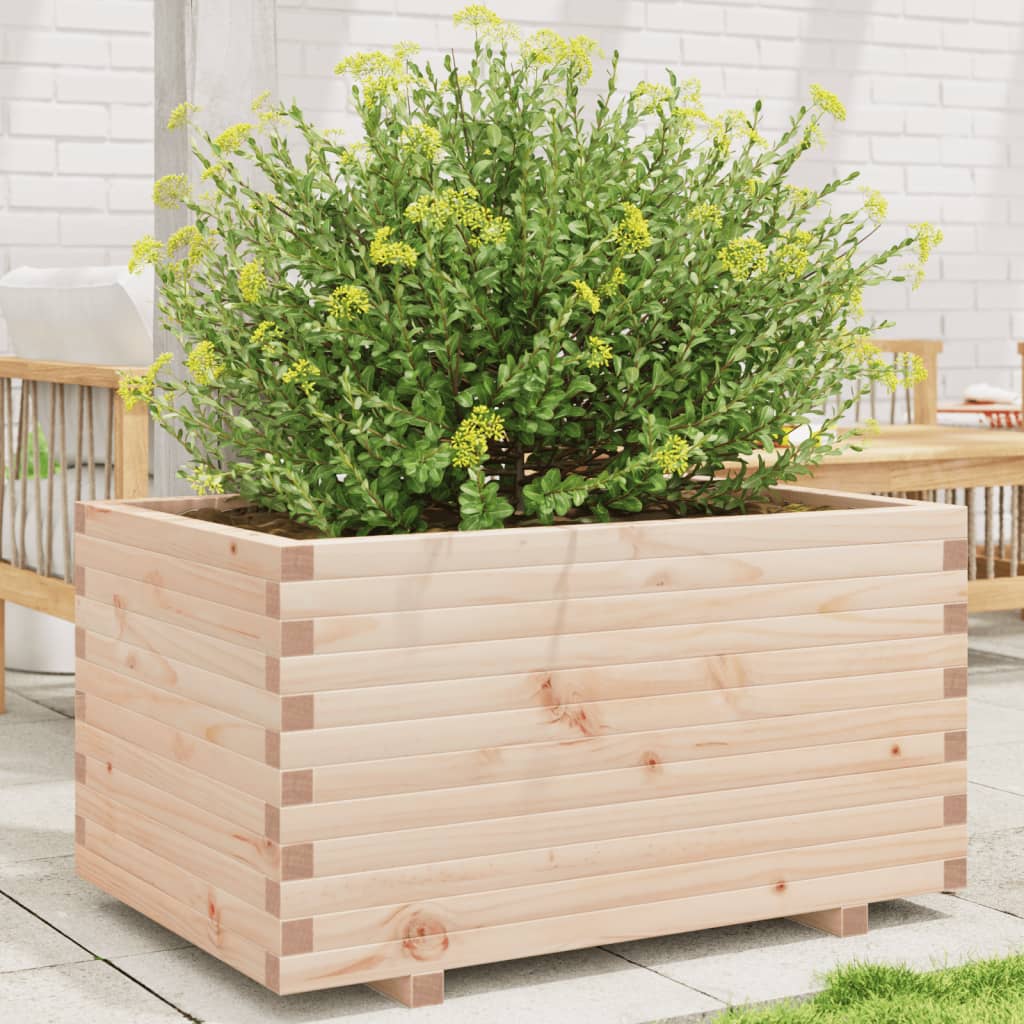 Vetonek Jardinera madera maciza de pino 90x60x49,5 cm