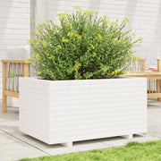 Jardinière en pin blanc massif 90x60x49,5 cm v6957 - Vetonek