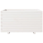 Jardinière en pin blanc massif 90x60x49,5 cm v6957 - Vetonek