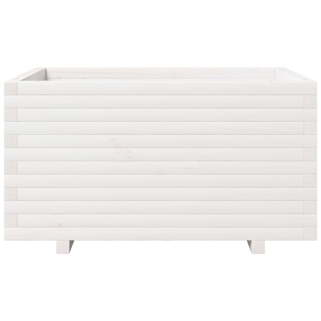 Jardinière en pin blanc massif 90x60x49,5 cm v6957 - Vetonek