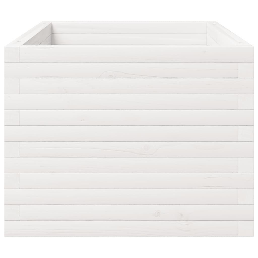 Jardinière en pin blanc massif 90x60x49,5 cm v6957 - Vetonek