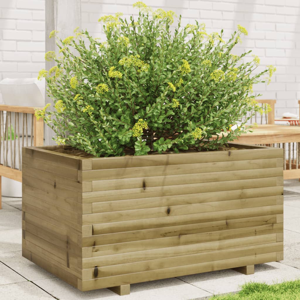 Vetonek Jardinera madera de pino impregnada 90x60x49,5 cm