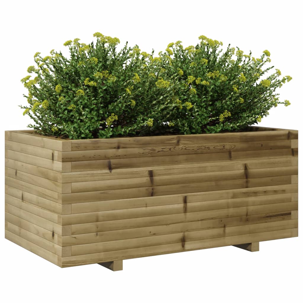 Jardinière en bois de pin imprégné 110x60x49,5 cm v7039 - Vetonek
