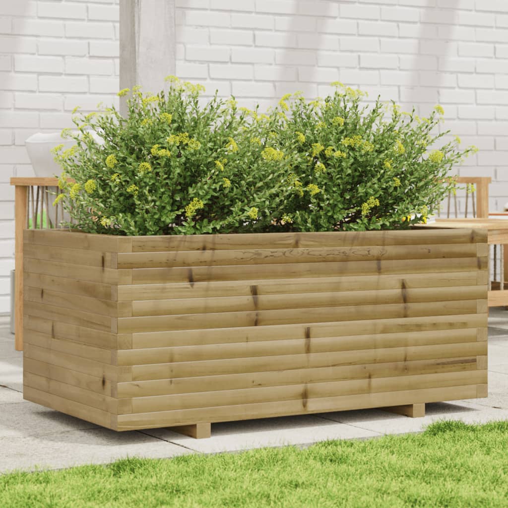 Jardinière en bois de pin imprégné 110x60x49,5 cm v7039 Vetonek