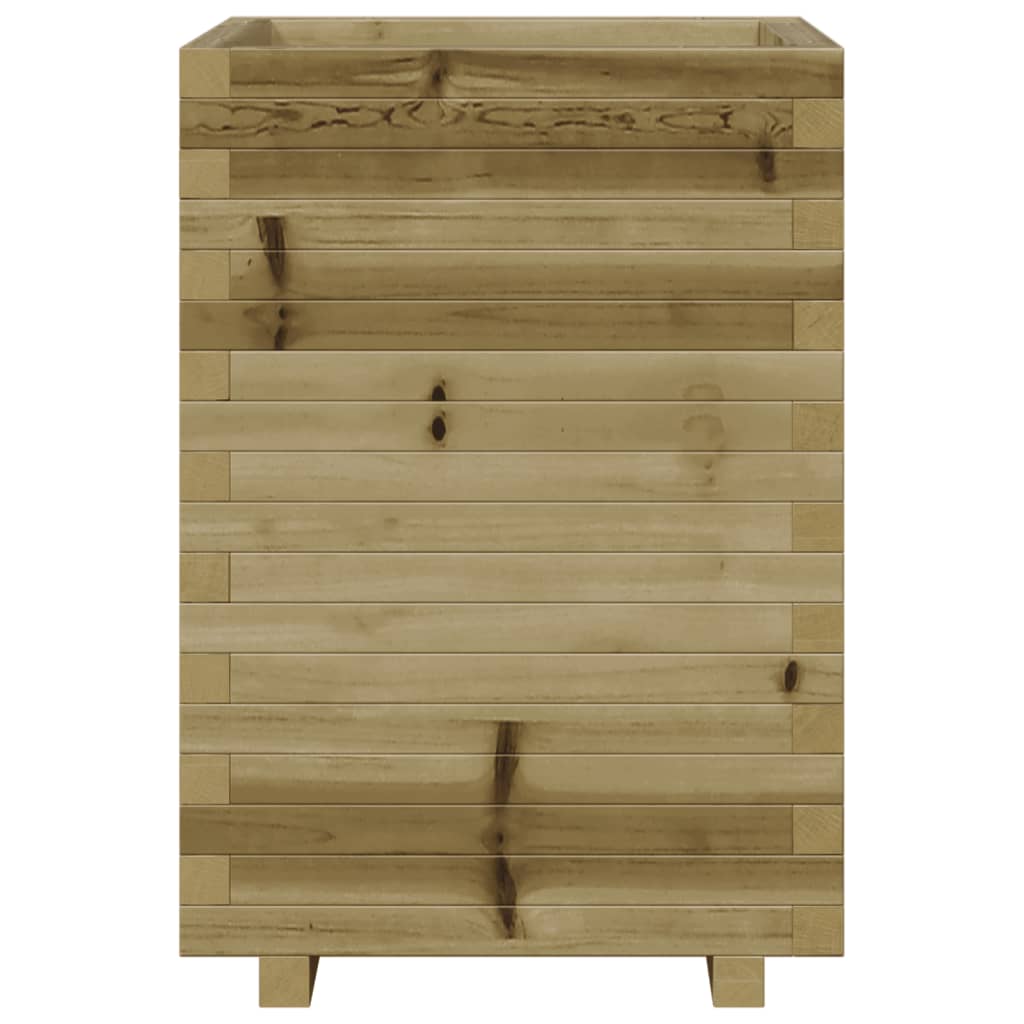 Jardinière en bois de pin imprégné 50x50x72,5 cm - Vetonek
