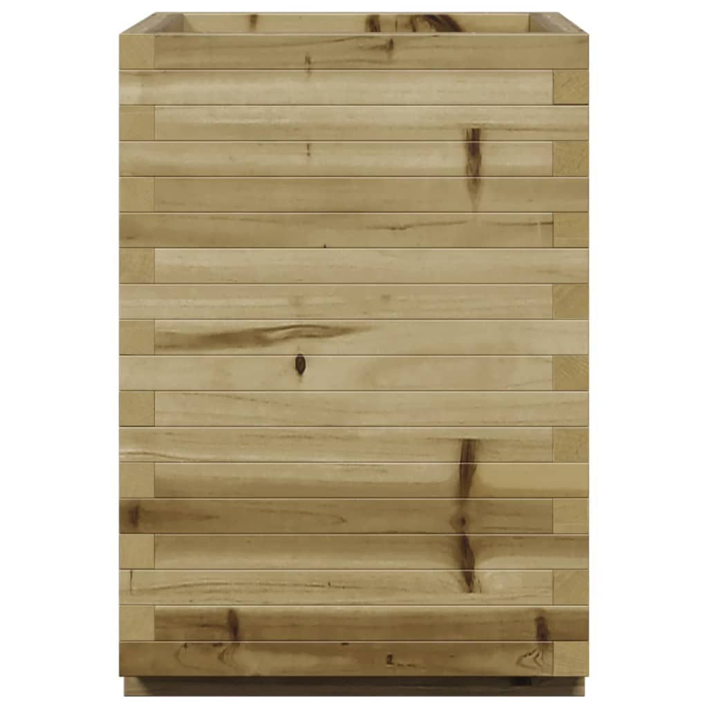 Jardinière en bois de pin imprégné 50x50x72,5 cm - Vetonek