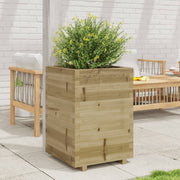 Jardinière en bois de pin imprégné 50x50x72,5 cm v7084 Vetonek