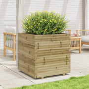 Jardinière en bois de pin imprégné 70x70x72,5 cm v7183 - Vetonek