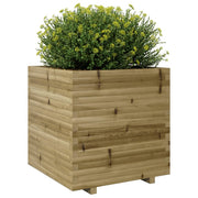 Jardinière en bois de pin imprégné 70x70x72,5 cm v7183 - Vetonek