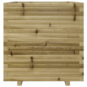 Jardinière en bois de pin imprégné 70x70x72,5 cm v7183 - Vetonek