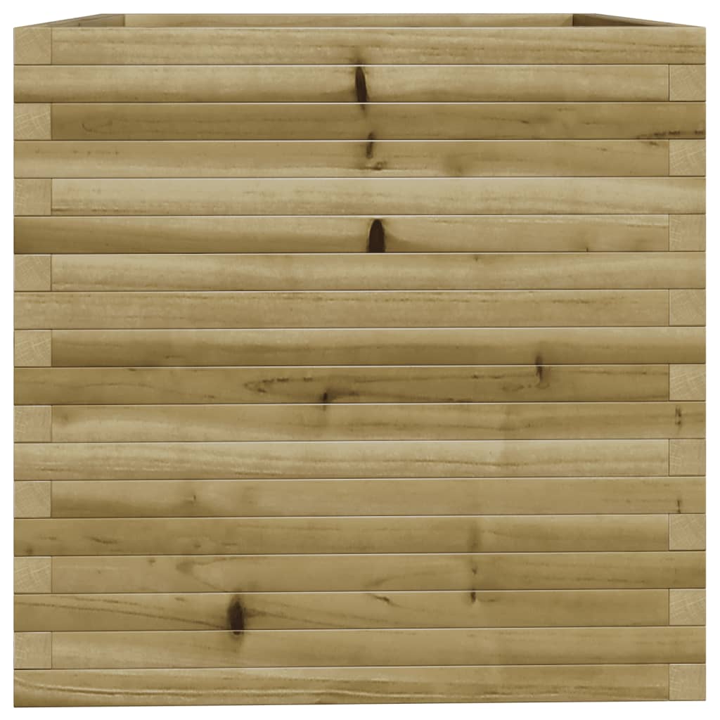 Jardinière en bois de pin imprégné 70x70x72,5 cm v7183 - Vetonek