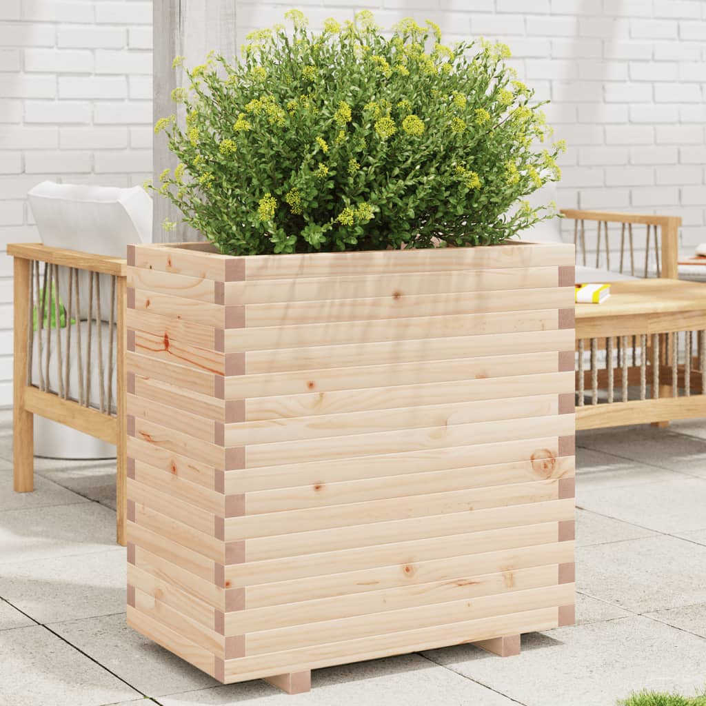 Vetonek Jardinera madera maciza de pino 70x40x72,5 cm