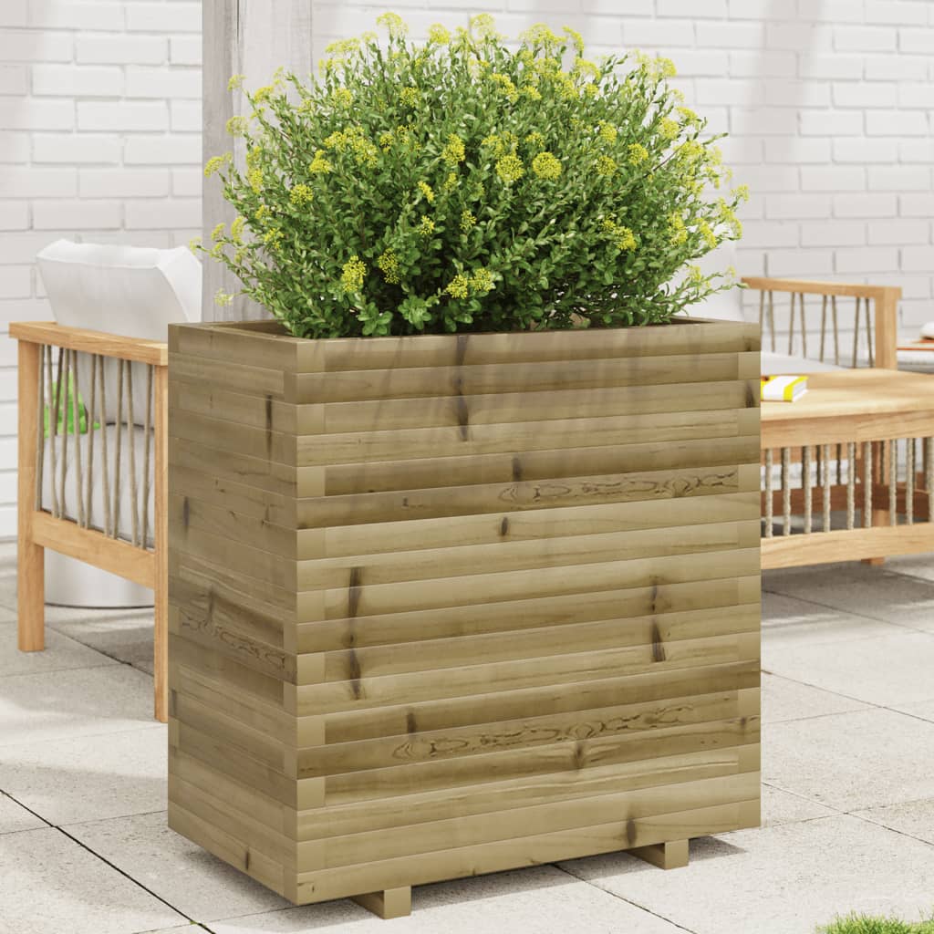 Jardinière en bois de pin imprégné 70x40x72,5 cm v7237 Vetonek