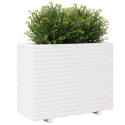 Jardinière en pin blanc massif 90x40x72,5 cm v7251 - Vetonek