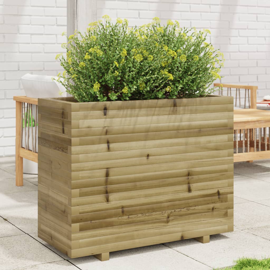 Jardinière en bois de pin imprégné 90x40x72,5 cm v7282 Vetonek