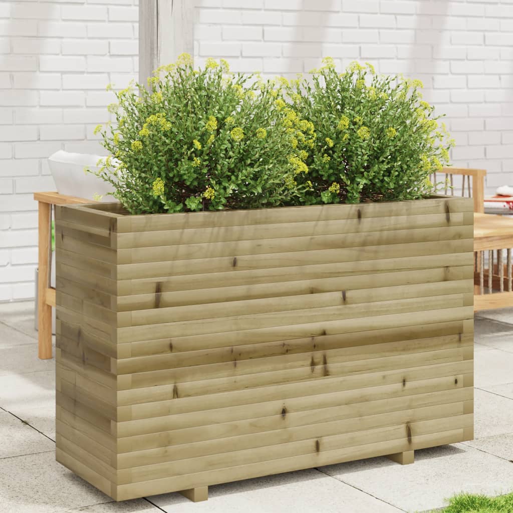 Jardinière en bois de pin imprégné 110x40x72,5 cm v7336 Vetonek