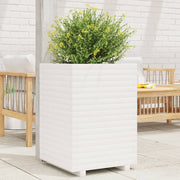 Jardinière en pin blanc massif 50x50x72 cm v7404 Vetonek