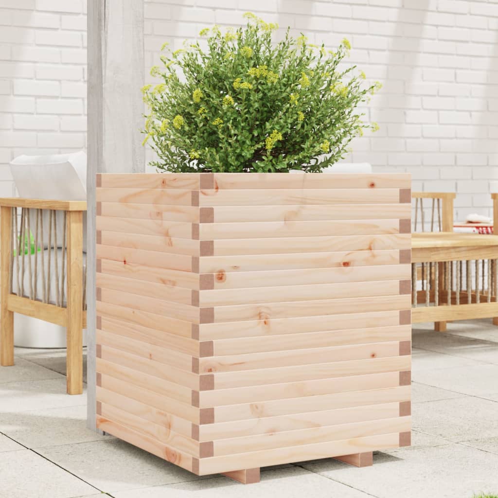 Vetonek Jardinera madera maciza de pino 60x60x72 cm