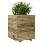 Jardinière en bois de pin imprégné 60x60x72 cm v7480 - Vetonek