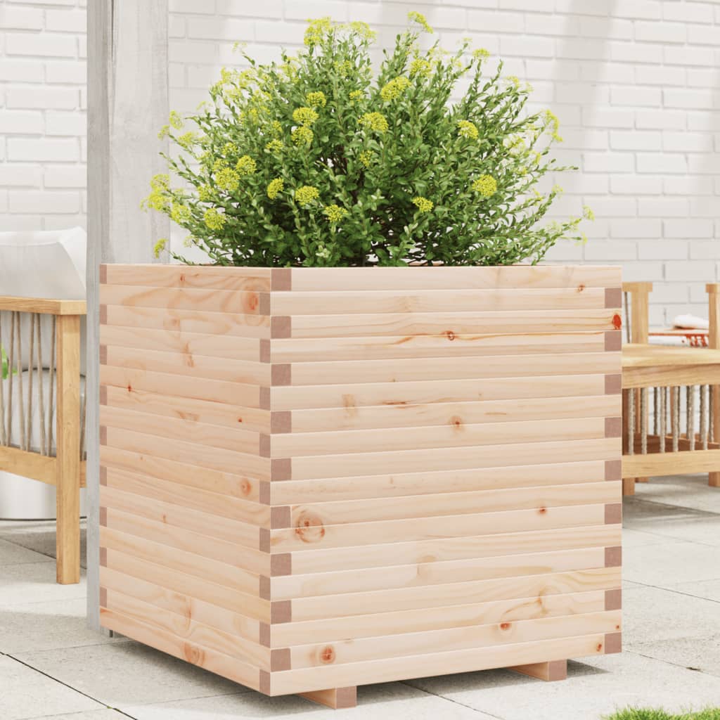 Vetonek Jardinera madera maciza de pino 70x70x72 cm