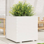 Jardinière en pin blanc massif 70x70x72 cm v7503 Vetonek